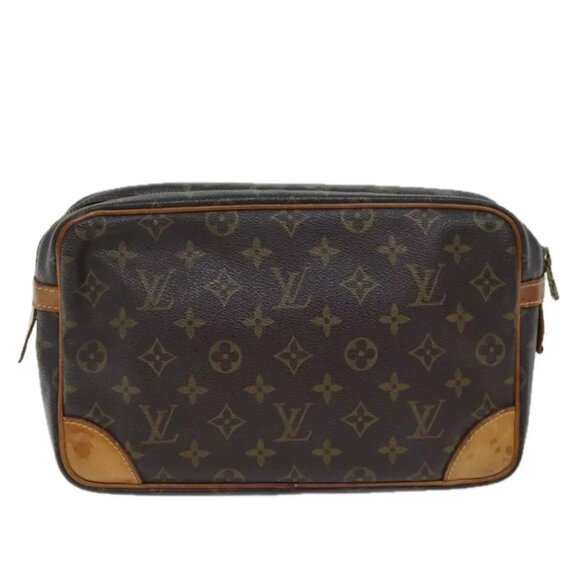 LOUIS VUITTON Monogram Compiegne 28 Clutch Bag - Picture 2 of 14